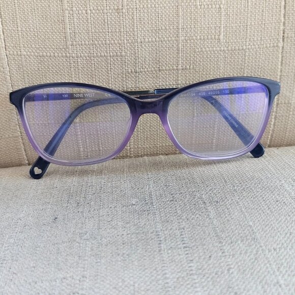 Nine West Women Eyeglasses Frame NW5154 Blue/Purple Tone Glasses For Small Face - Picture 4 of 10